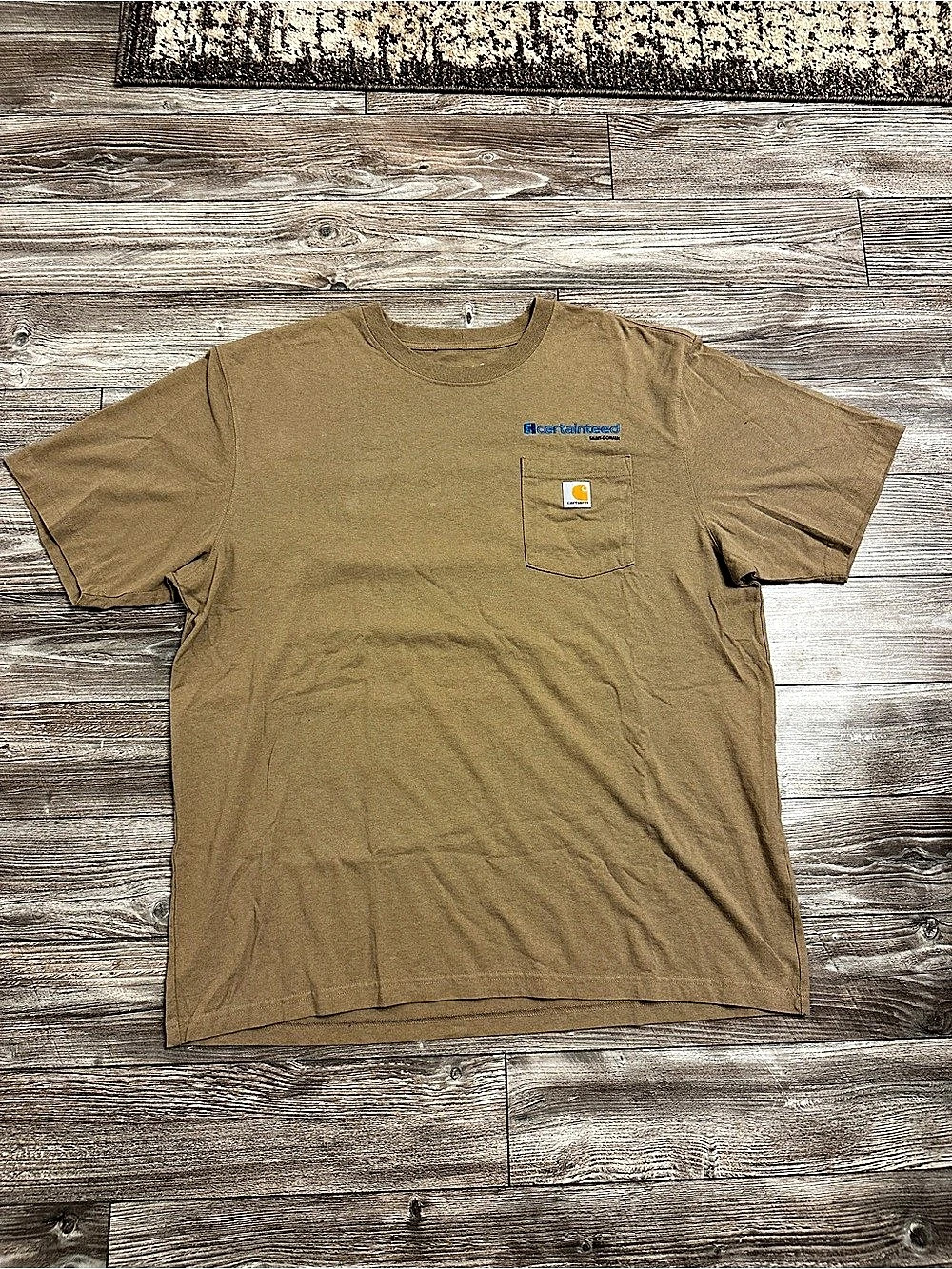 Carhartt Loose Fit Pocket T-Shirt Pocket Tee in Brown Size XL Like New